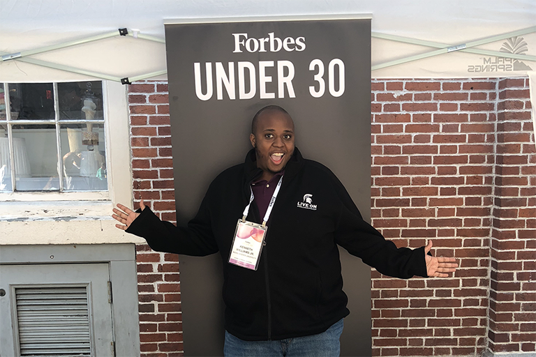 Kenny Williams Jr. at the Forbes Under 30 Summit
