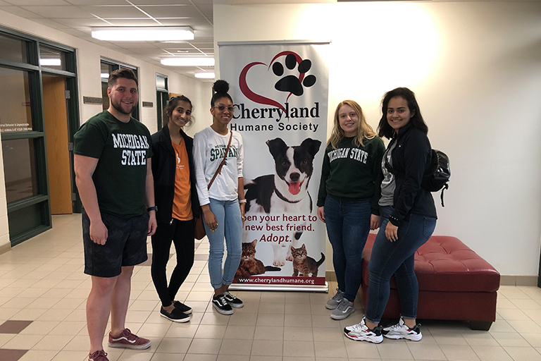 Group of students at Cherryland Humane Society