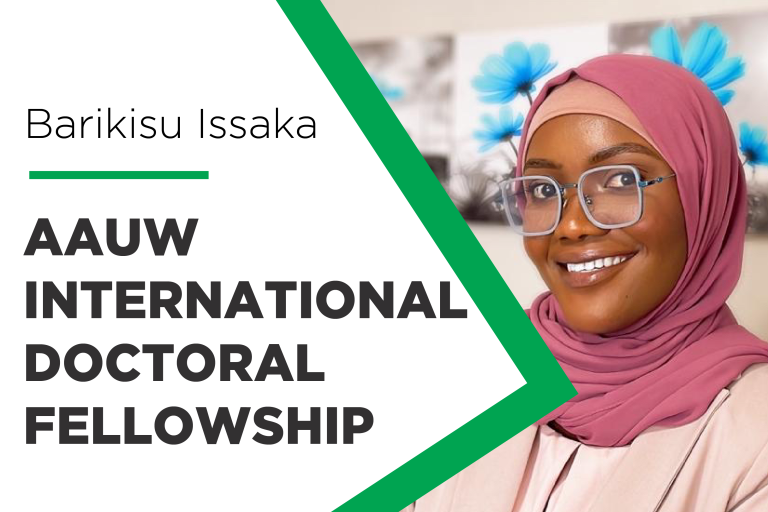 AAUW fellowship recipient, Barikisu Issaka 