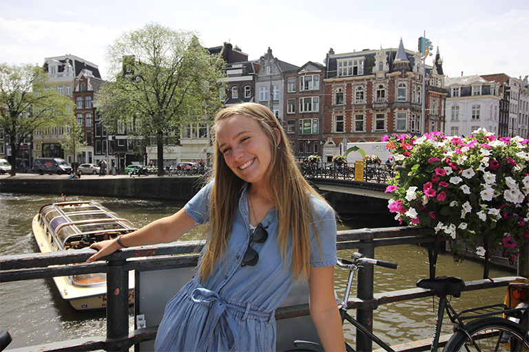 Madeline Davis on study abroad in Amsterdam