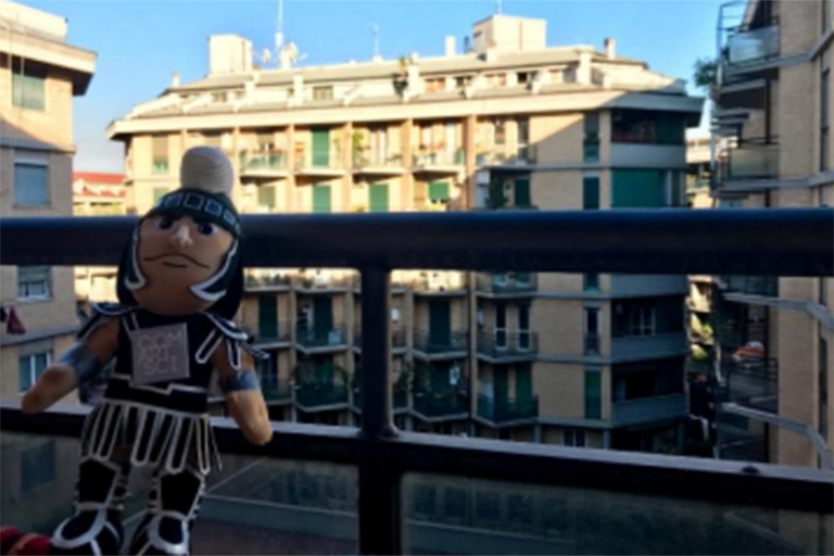 Sparty in Rome.