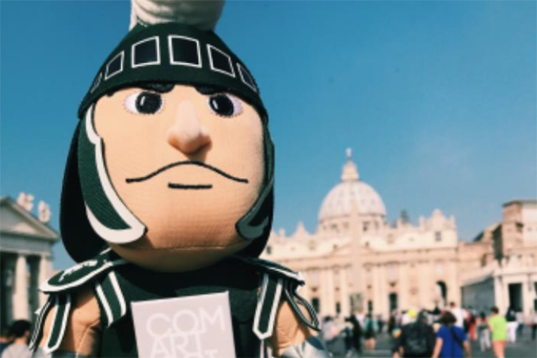 Sparty at the Vatican.