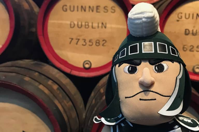 Sparty at Guinness factory