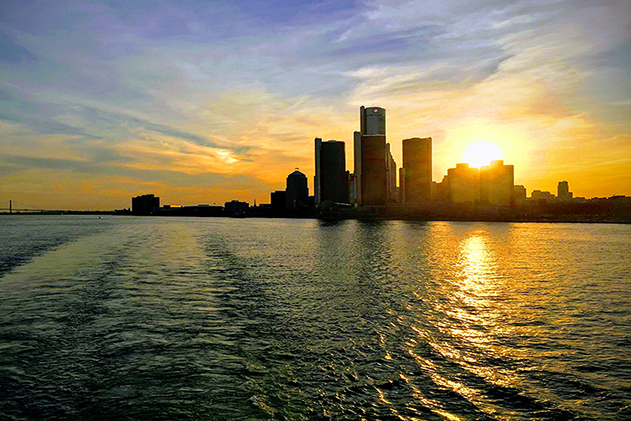 A photo of the Detroit River