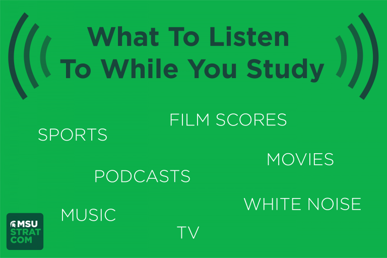 What To Listen To While You Study Graphic