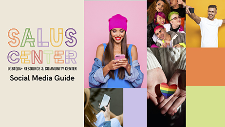 Cover image of the Salus Center social media guide
