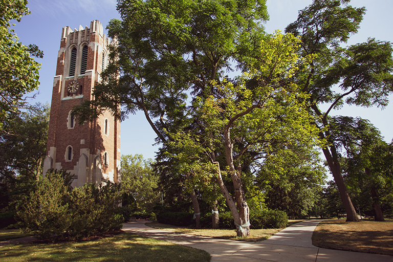 Bell tower on MSU Campus