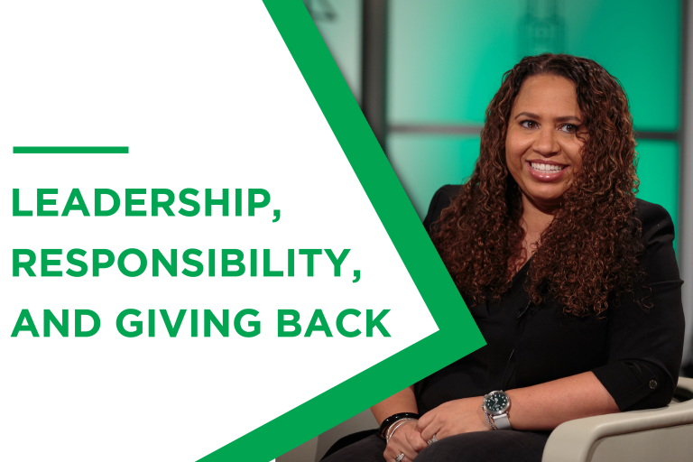 Leadership, responsibility, and giving back