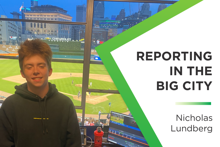 Nicholas Lundberg's internship as sports reporter