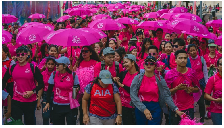 National breact cancer project walk - organized by HRCMA Pingann Oung