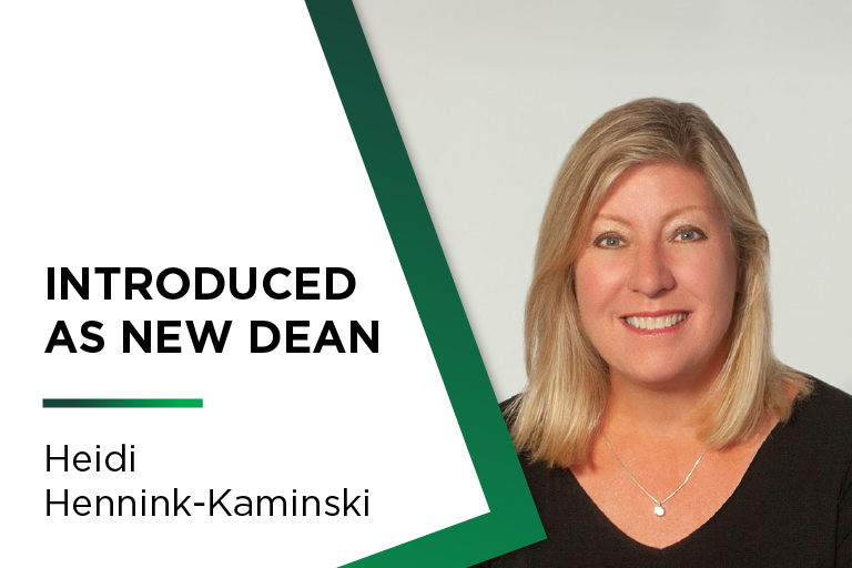 Introduced as new dean | Heidi Hennink-Kaminski