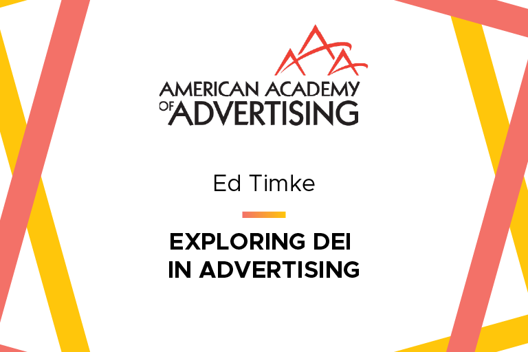 Ed Timke, Ph.D., an assistant professor in the Department of Advertising and Public Relations, has co-produced a series of three podcasts focusing on themes of diversity, equity and inclusion (DEI).  