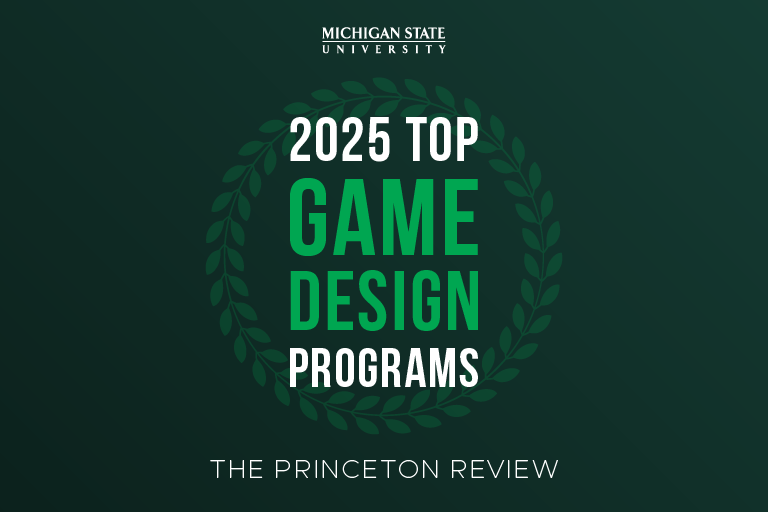 2025 Top game design in front of a green background