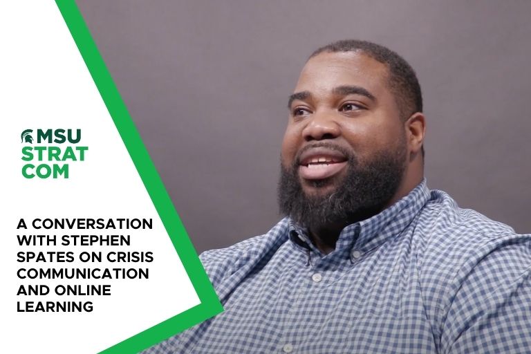 Photo of Stephen Spates talking to the camera