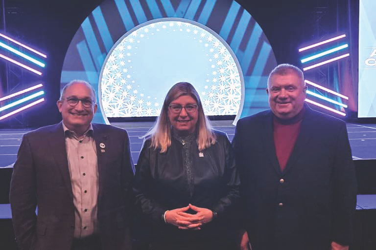 Photo of Scott Yaruss, Heidi Hennink-Kaminski and Dimitar Deliyski