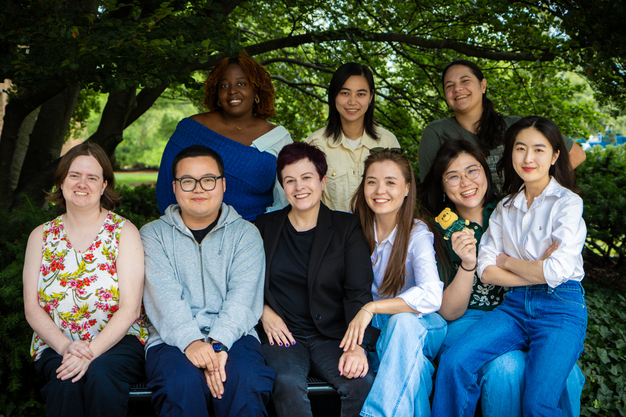 Group picture of the 9 new Fall 2026 Information and Media Ph.D. program cohort