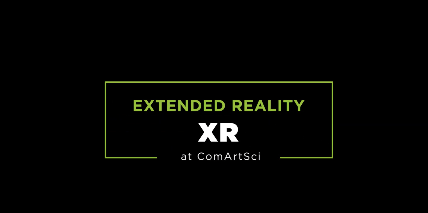 screenshot of XR at ComArtSci video