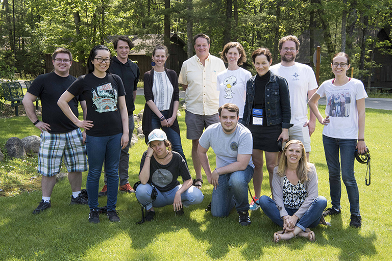 Maxwell Johnston and fellow classmates at the Transform Storytelling Workshop.