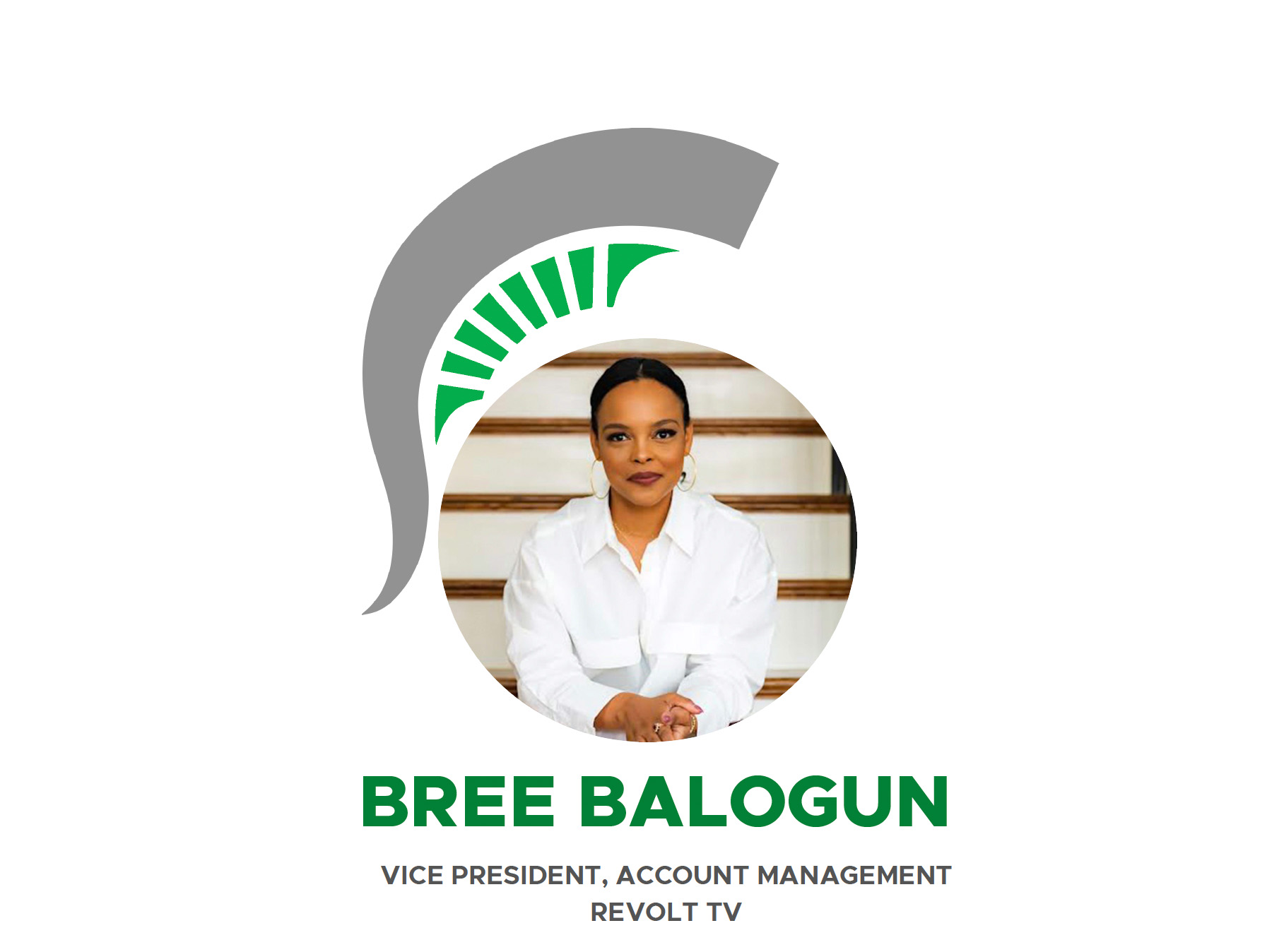 Bree Balogun is Vice President, Account Management Revolt TV