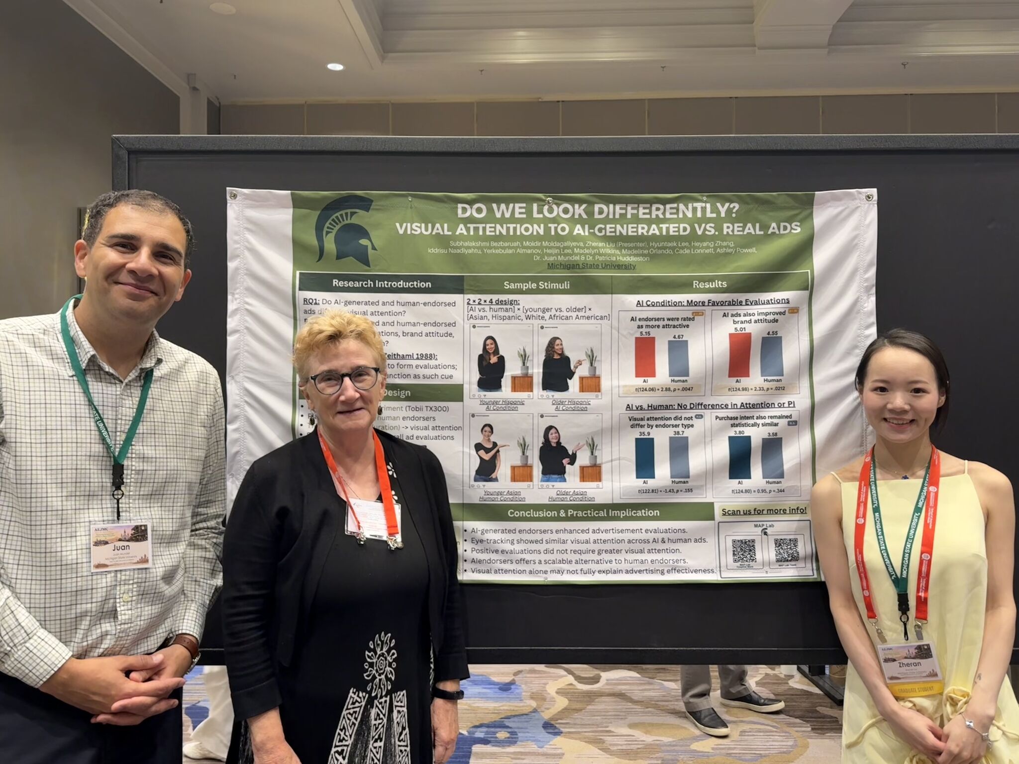 Faculty presenting at AEJMC conference.