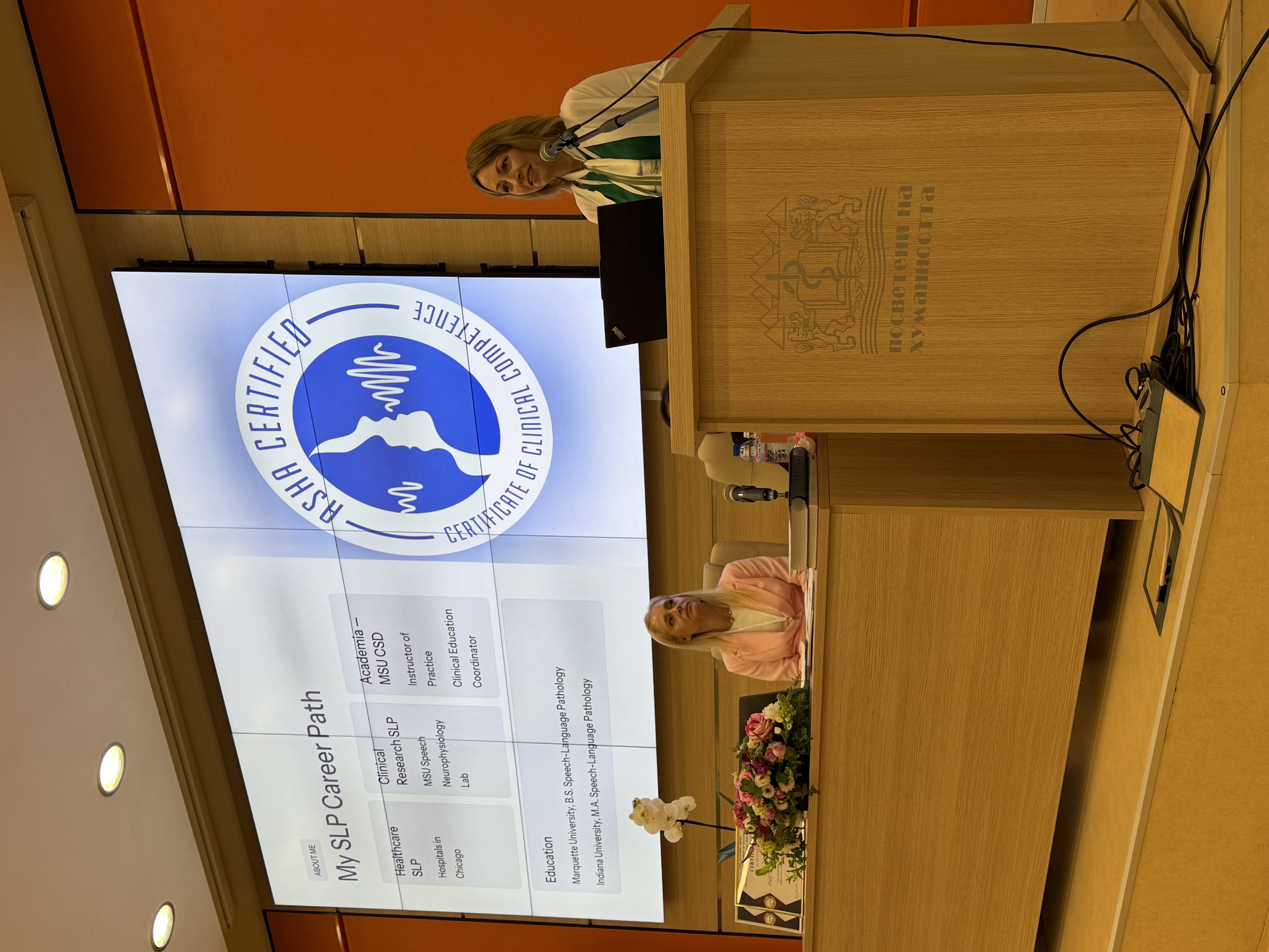 Kristin Hicks Fulbright specialist presenting