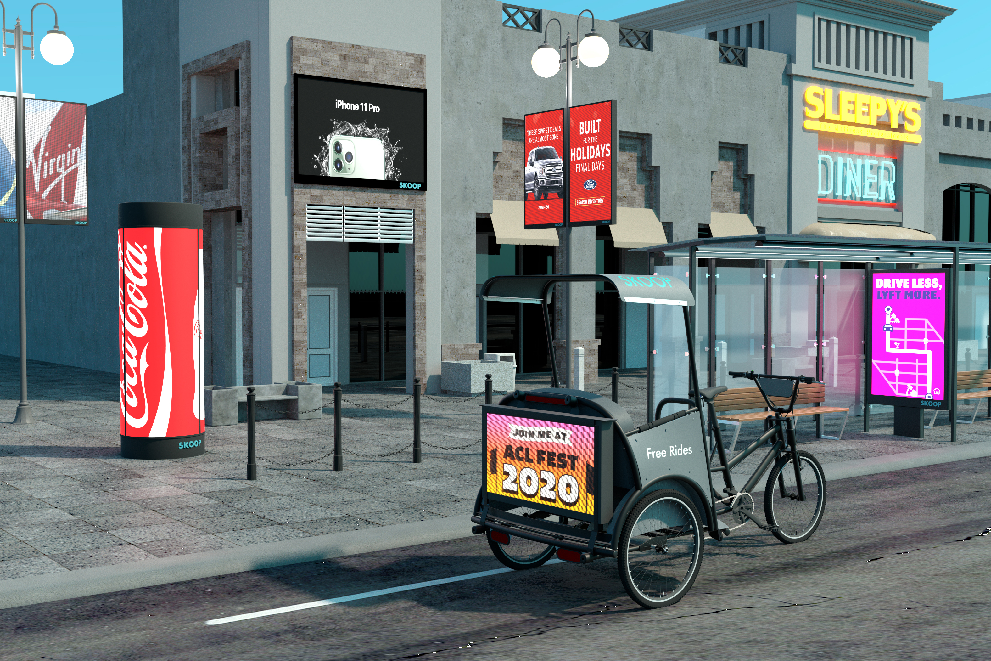 "An example of one of SKOOP's pedicabs"