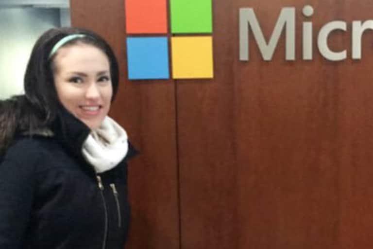 MSU alumni Lauren Lahrman at Microsoft.